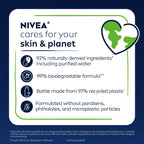 NIVEA MEN Sport Body Wash with Revitalizing Minerals, Tangerine and Pepper Scent, 3-in-1 Men's Body Wash, Face and Hair, Paraben Free, Vegan Formula, 16.9 Fl Oz Bottle, Pack of 3