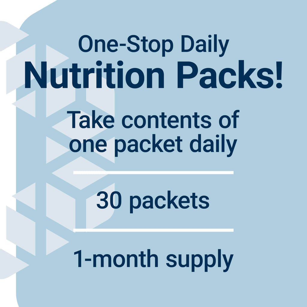 Life Extension Comprehensive Nutrient Packs Advanced, Curcumin, Fish Oil, multivitamin, CoQ10, multis and Supplements, 30 on-the-go Packets, Gluten-Free, Non-GMO