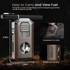 5-in-1 Torch Lighter with Triple Jet Flame, Built-in Tool, Punch, Holder, and Draw Enhancer Tool, Windproof Cool Lighters with Gift Box for Men, Refillable Butane Lighter for Candle, Travel