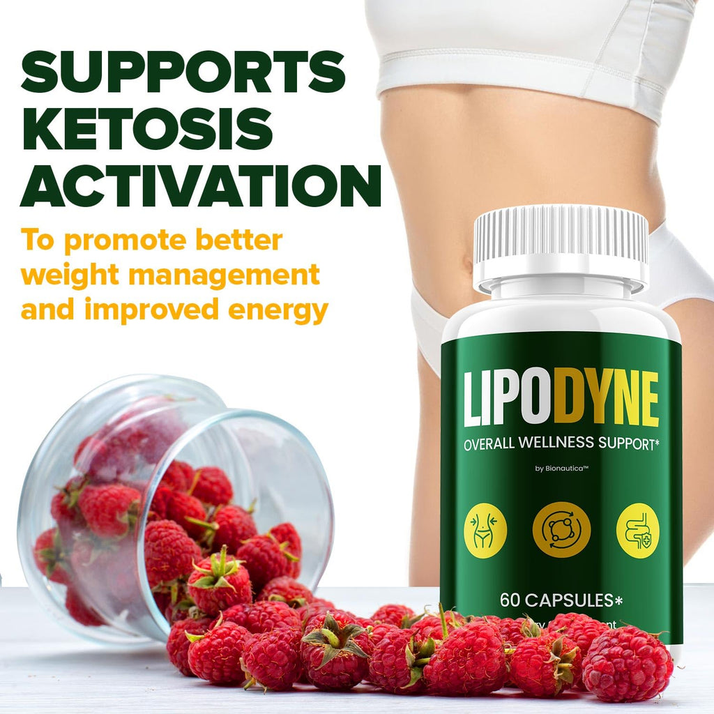 Lipodyne – Advanced Capsule Formula Supplement Pills 1000MG for Daily Health & Wellness Support (60 Capsules)