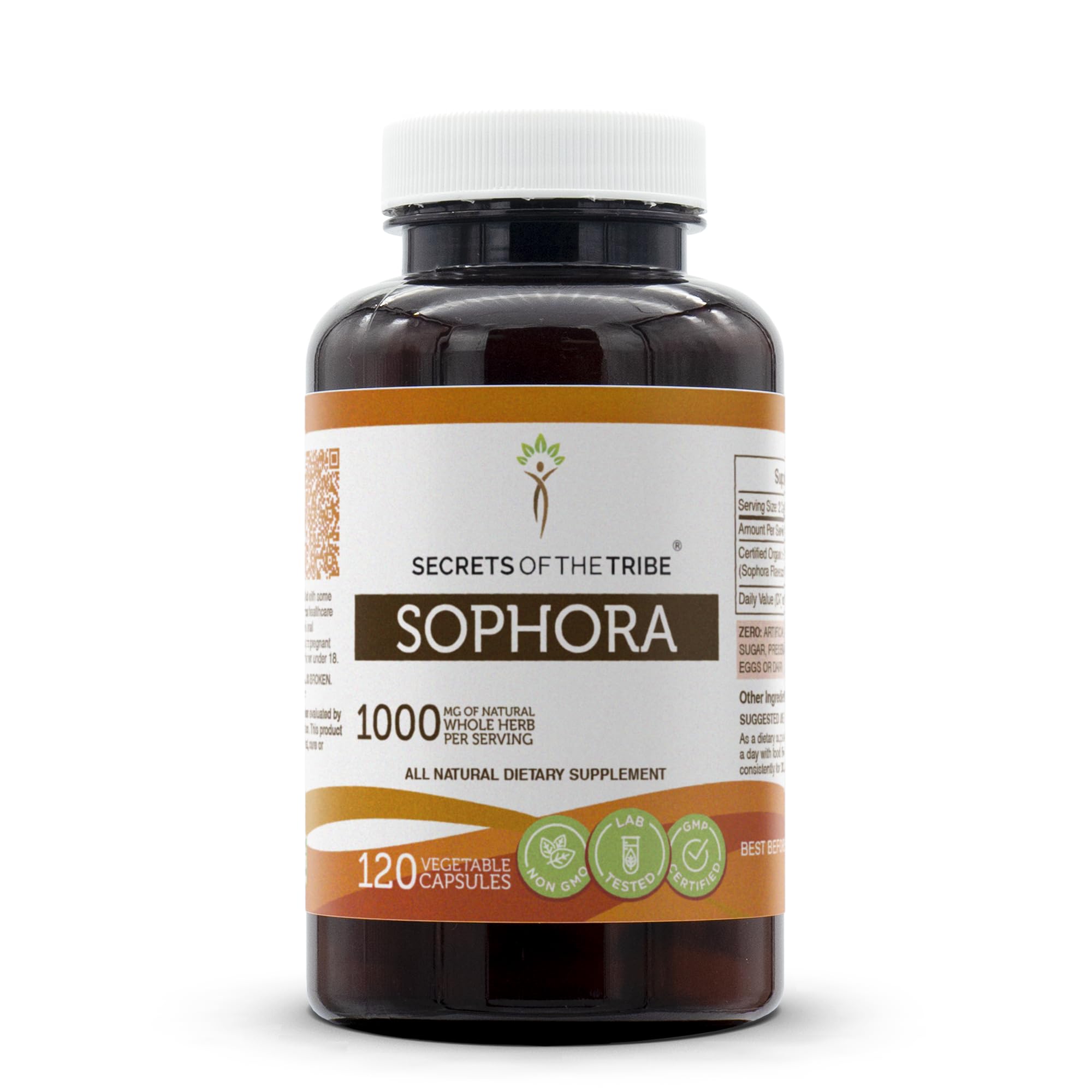 Secrets of the Tribe Sophora 120 Capsules, Made with Vegetable Capsules and Sophora Flavescens Promotes a Healthy Cardiovascular System (120 Capsules)