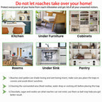 Cockroach Traps,Roach Traps,Cockroach Bait,Roach Motel,Child & Pet Friendly (10 Pack)