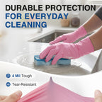 Schneider Medical Nitrile Exam Gloves, Powder & Latex Free, Pink 100 Ct