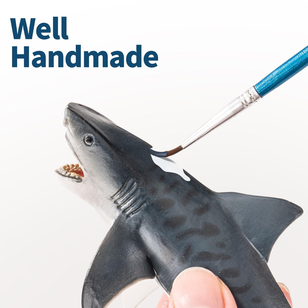 10PCS 5-8" Realistic Shark Figurines Toy for Toddlers 3-5 5-7, Large Ocean Animal Bath Toys for Kids Ages 4-8, Sharks Cake Toppers, Easter Eggs, Birthday Party Favors & Gifts for Boys & Girls