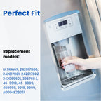 Haprait HP005 Replacement for Frigidaire ULTRAWF, Pure Source Ultra, Kenmore 9999, 469999, 46-9999, A0094E28261 Water and Ice, Height 11 inches, 2 Count