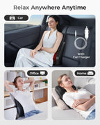 Boriwat Back Massager with Heat, 3D Kneading Massage Pillow for Back, Neck, Shoulder, Leg Pain Relief Deep Tissue, Gifts for Women Men Mom Dad