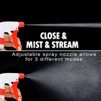Empty Spray Bottles 16oz/2Pack - Adjustable Spray Bottles for Cleaning