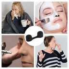 Dimeho 300 Pieces Nose Plug Filter Disposable Nose Dust Filters Bulk Sponge Nostril Filters for Spray Tanning Welding Dust Allergies DustConstruction Areas (Black)