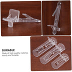 NULYLU 30pcs Plastic Shelf Support Pegs for Furniture Easy to Install Locking Shelf Pins for Cabinets Bookcases and Closets Sturdy and Clips