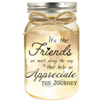Hua Feishang Birthday Gifts for Women Friendship, Mason Jar Night Lights for Friend, Thankgiving Gifts for Women, Suitable for Home Office Table Stands