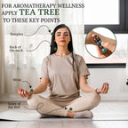 Fiora Naturals Tea Tree Oil Roll On - 100% Natural Tea Tree Essential Oil for Skin, Face, Acne, Nails, Cuticles, Scalp & Aromatherapy Wellness