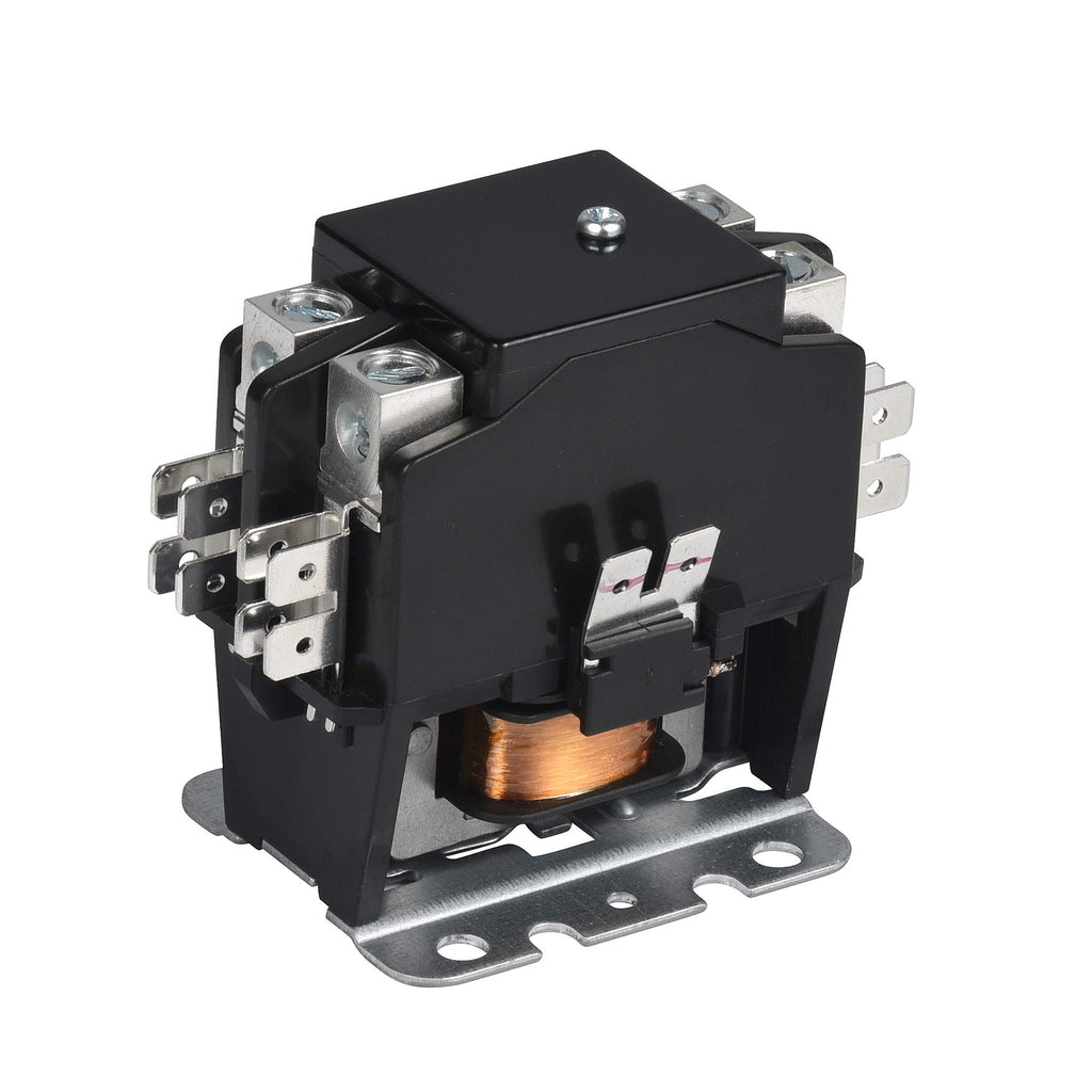 SUNLEE 2 Poles FLA 40 Amp Coil 24 VAC Air Conditioner Condenser Compressor Contactor AC Definite Purpose Contactor Universal Fit UL Recognized A2L Compliant