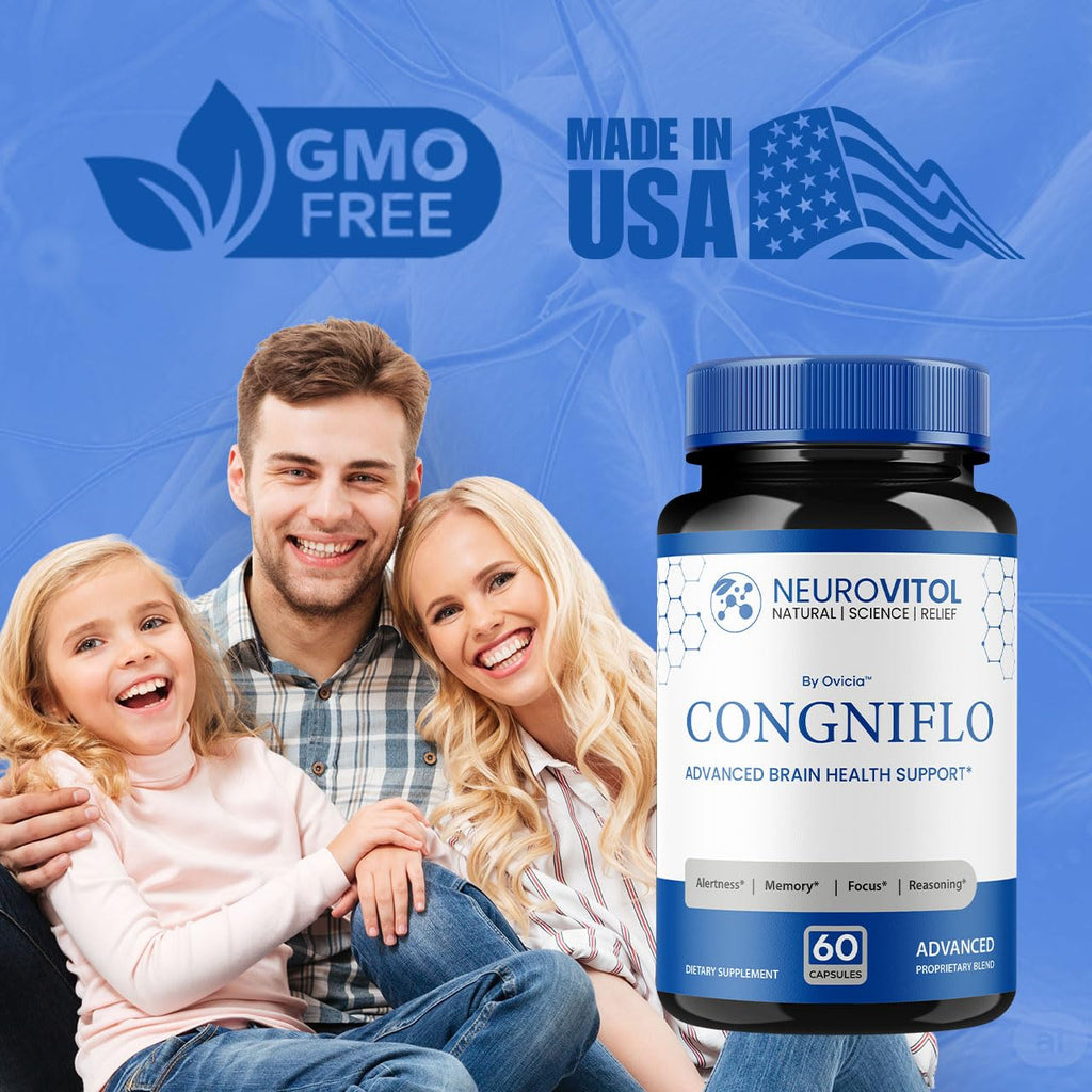 (2 Pack) NeuroVitol Cogniflo Capsules - Official NeuroVitolCogniflo Advanced Formula with All Natural Ingredients, Premium Pills for Wellness & Overall Brain Health Support, 120 Capsules for 2 Months