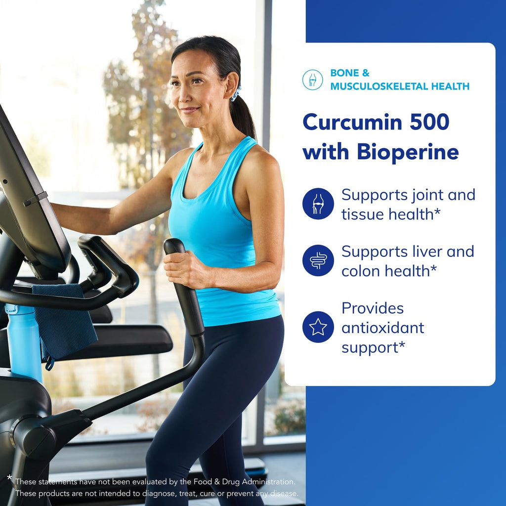 Pure Encapsulations Curcumin 500 with Bioperine - Antioxidant Supplement to Support Joints, Tissue, Liver, Colon & Cellular Health* - with Turmeric Curcumin & Bioperine - 60 Capsules