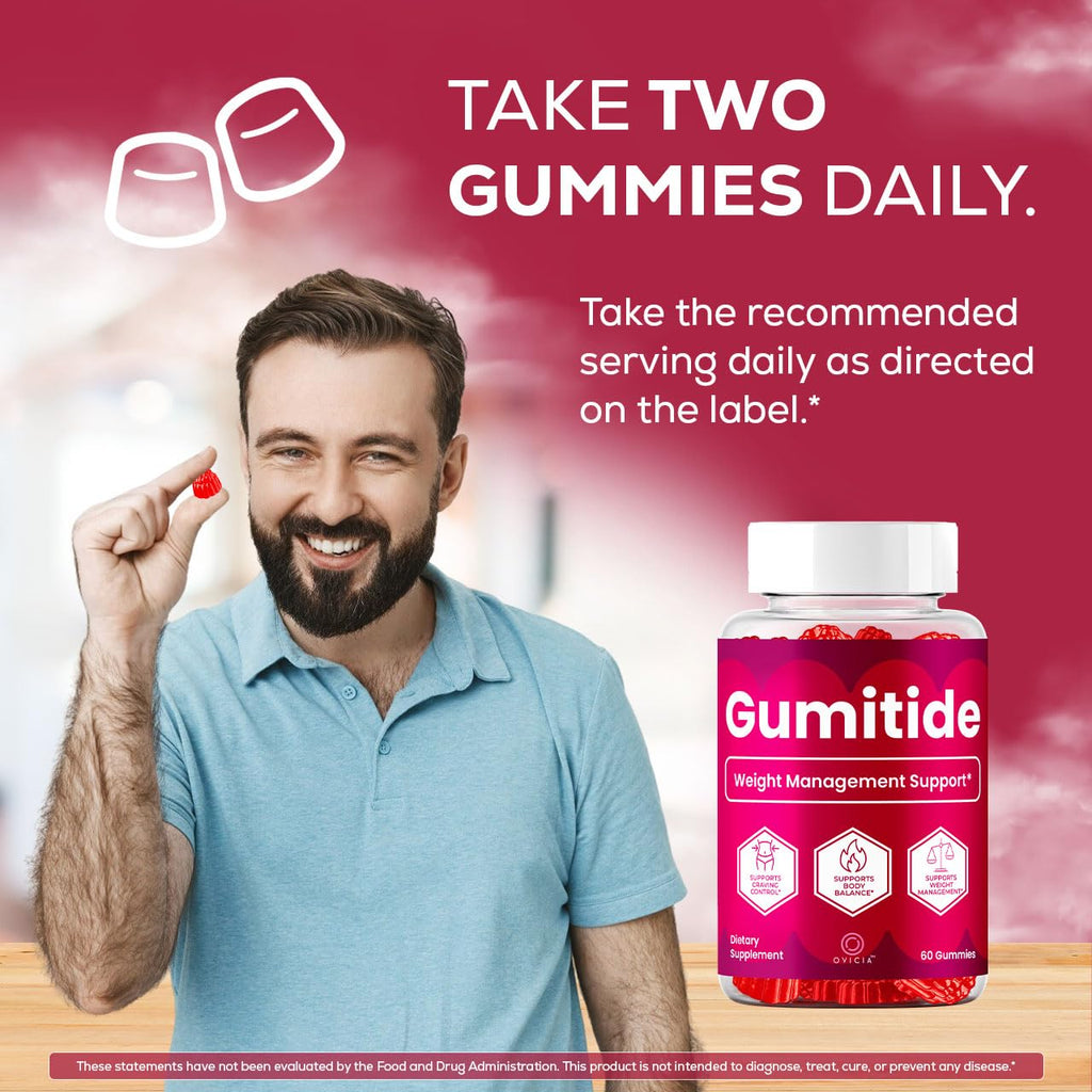 (3 Pack) Gumitide Gummies - Gumi Tide Support Advanced Formula Gummy Maximum Strength, Daily GumitideGummies Premium All Natural Ingredients Overall Health & Wellness Reviews, 180 Gummies for 3 Months