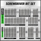 SWANLAKE 232-Piece Ultimate Screwdriver Bit Set, Cr-V Impact Driver Bit Set, Includes Security Bits, Nut Driver, Ratchet Wrench and Bits Holder