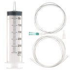 300ml/cc Syringes with Tube 40 Inch Handy Plastic Tubing and Adapter Tip