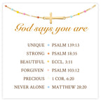 S925 Cross Bracelet for Women, 18K Gold Greeting Card Womens Cross Bracelet