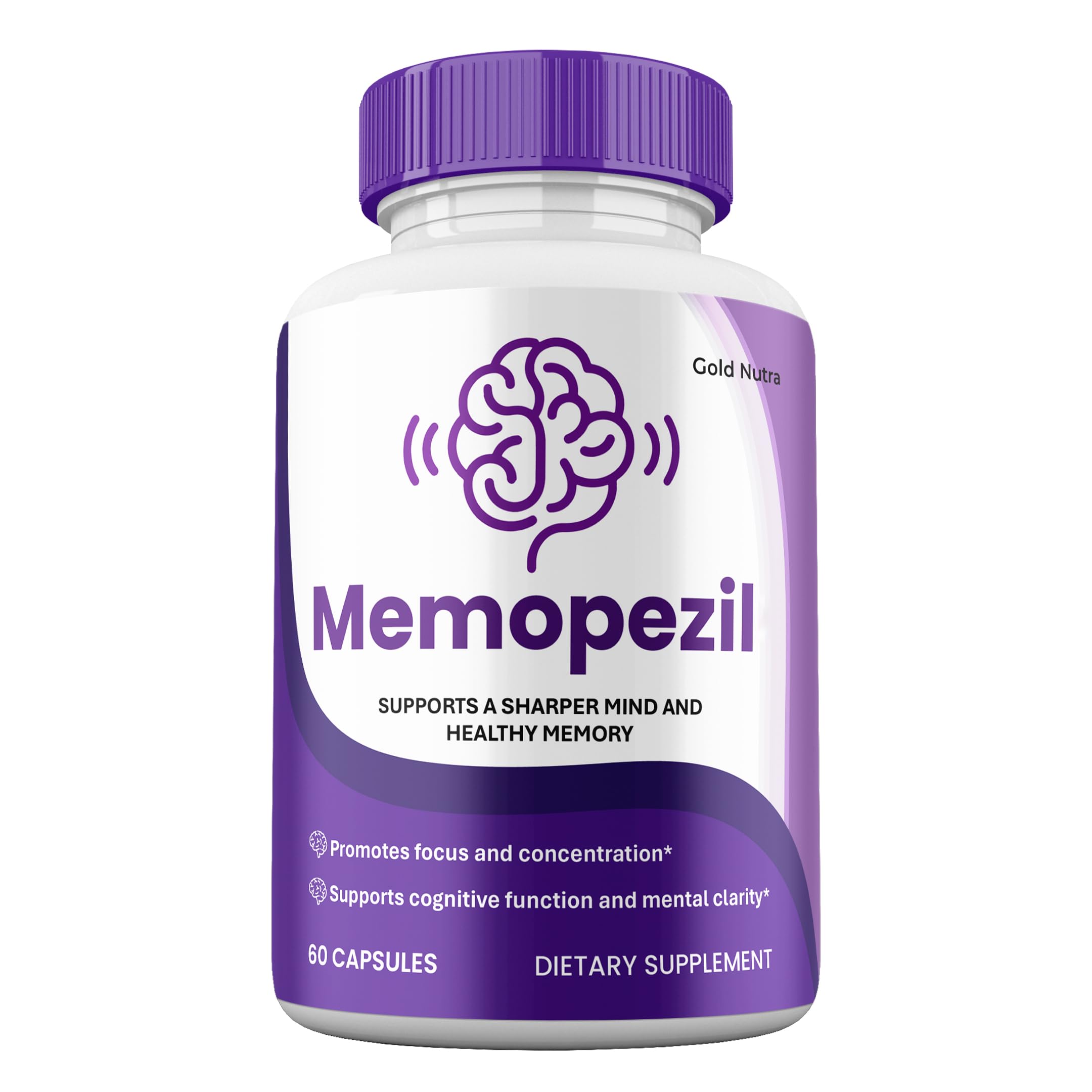 Gold Nutra Memopezil Capsules, Official Memo Pezil All Natural Premium Ingredients Supplement Pills (1)