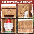 Funny Garden Gnome Decorations Outdoor Statue Naughty Gnome Resin Sculpture
