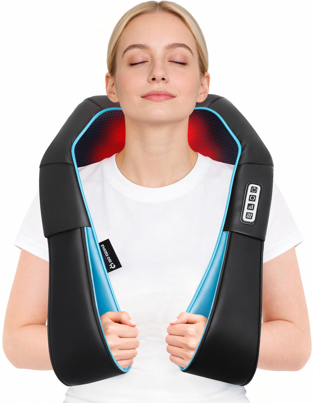 Mo Cuishle Shiatsu Back Neck & Shoulder Massager with Heat, Gifts (Black)