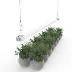 APICDOM LED Grow Light 4FT Full Spectrum Compact Linkable Lighting Fixture for Indoor Greenhouse Year Round Plant Seedlings, Essential Grow Slim Hanging Suspended Strip