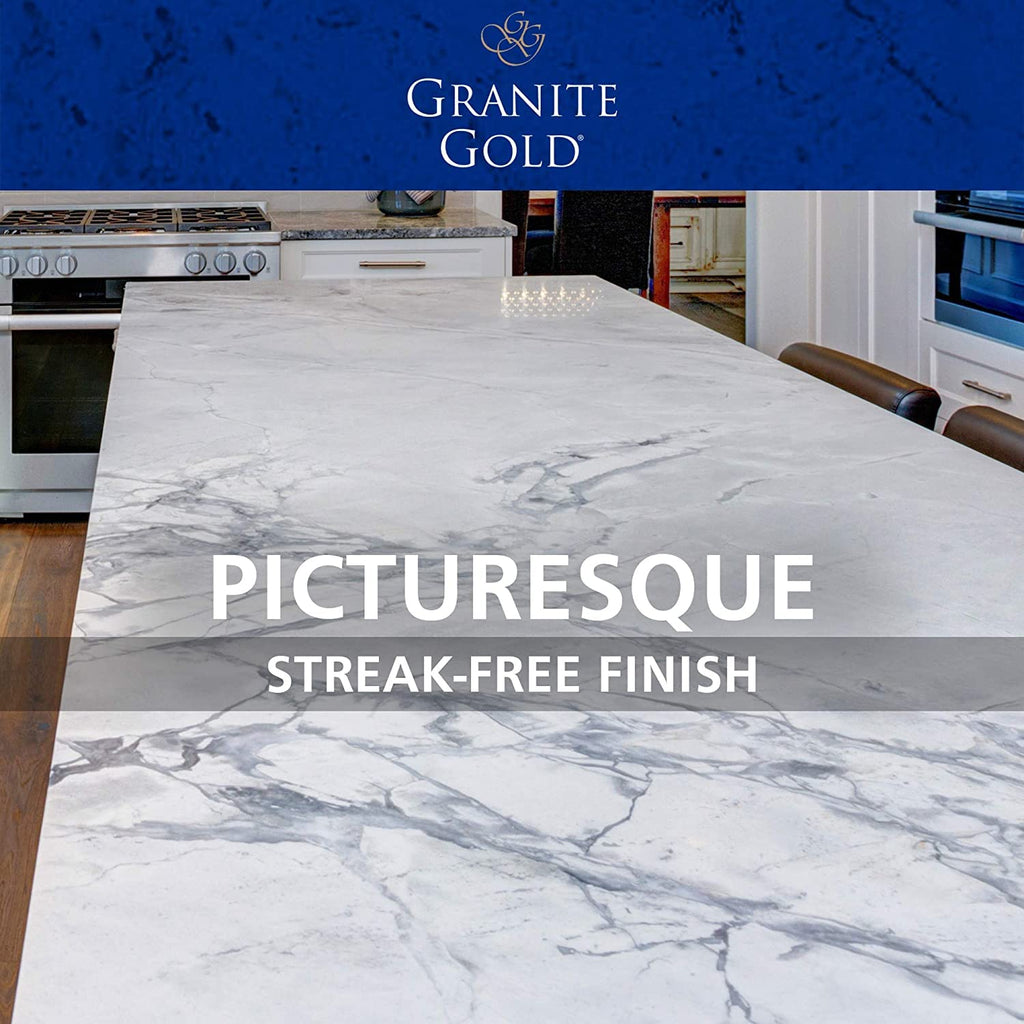 Granite Gold Daily Cleaner Spray Streak-Free Cleaning for Granite, Marble, Travertine, Quartz, Natural Stone Countertops, and Floors, 1 x 64 Fl. Oz. & 2 x 24 Fl. Oz., 3-Pack