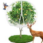 15'*15' Large Fruit Tree Netting for Squirrels and Birds with Drawstring, Insect Bird Netting Pest Barrier for Garden Protection (White)
