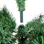 Yaheetech 6Ft Pre-lit Spruce Artificial Hinged Christmas Pine Tree Prelighted Holiday Xmas Tree for Home Party Decoration with 300 Warm White Lights and 818 Branch Tips, Green