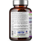 biophix B-3 Nicotinamide 500 mg 60 Caps - Nicotinic Amide Niacin Natural Flush-Free Vitamin Formula - Supports Skin Cell Health