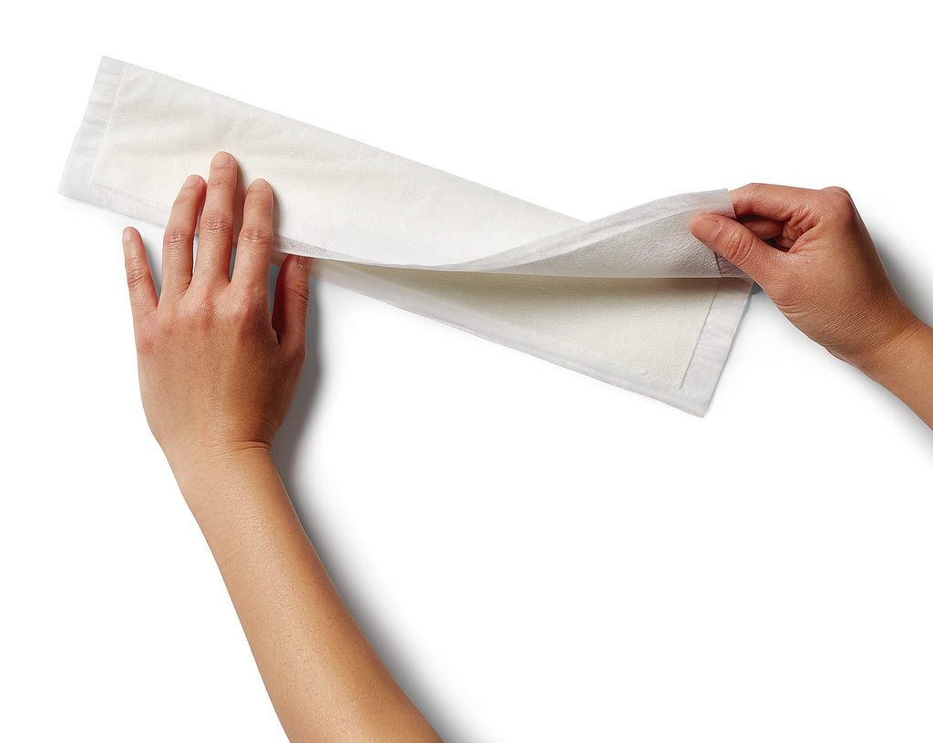 Medline Skinfold Dry Sheet,Skin Moisture Management,Soft,Non-Chafing,Pre-Cut & Ready to Use,6" x 14",(Pack of 20)