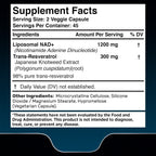 WELLNESS LABSRX Liposomal NAD Supplement, 1500mg - NAD Resveratrol Supplement for Women and Men, NAD+ Support Cellular Health, Energy & Anti Aging - 3 Pack