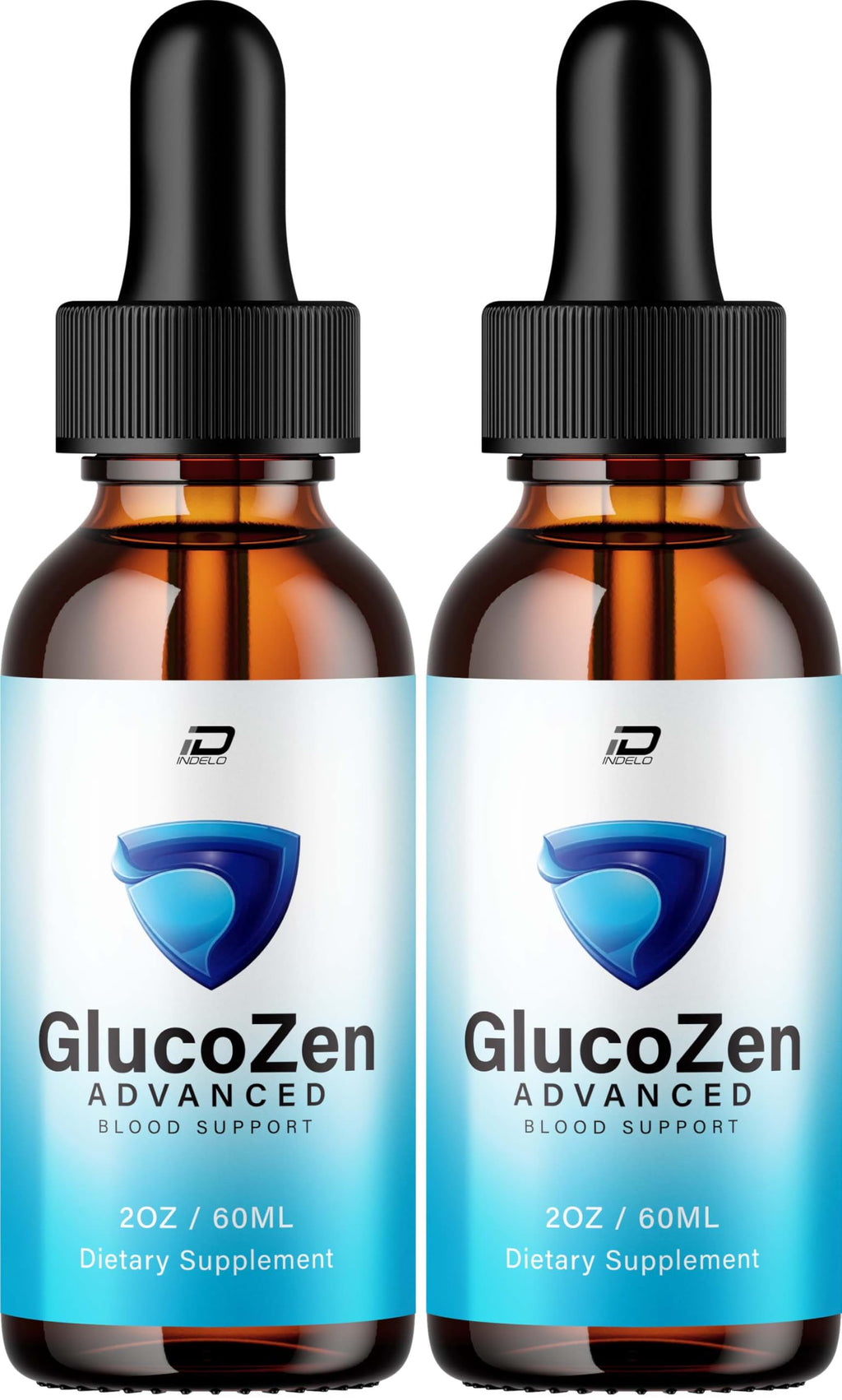 GlucoZen Advanced Formula Drops – Gluco Zen Liquid Supplement Drops Natural Ingredients, Reviews - 2 Bottles - 2 Month Supply