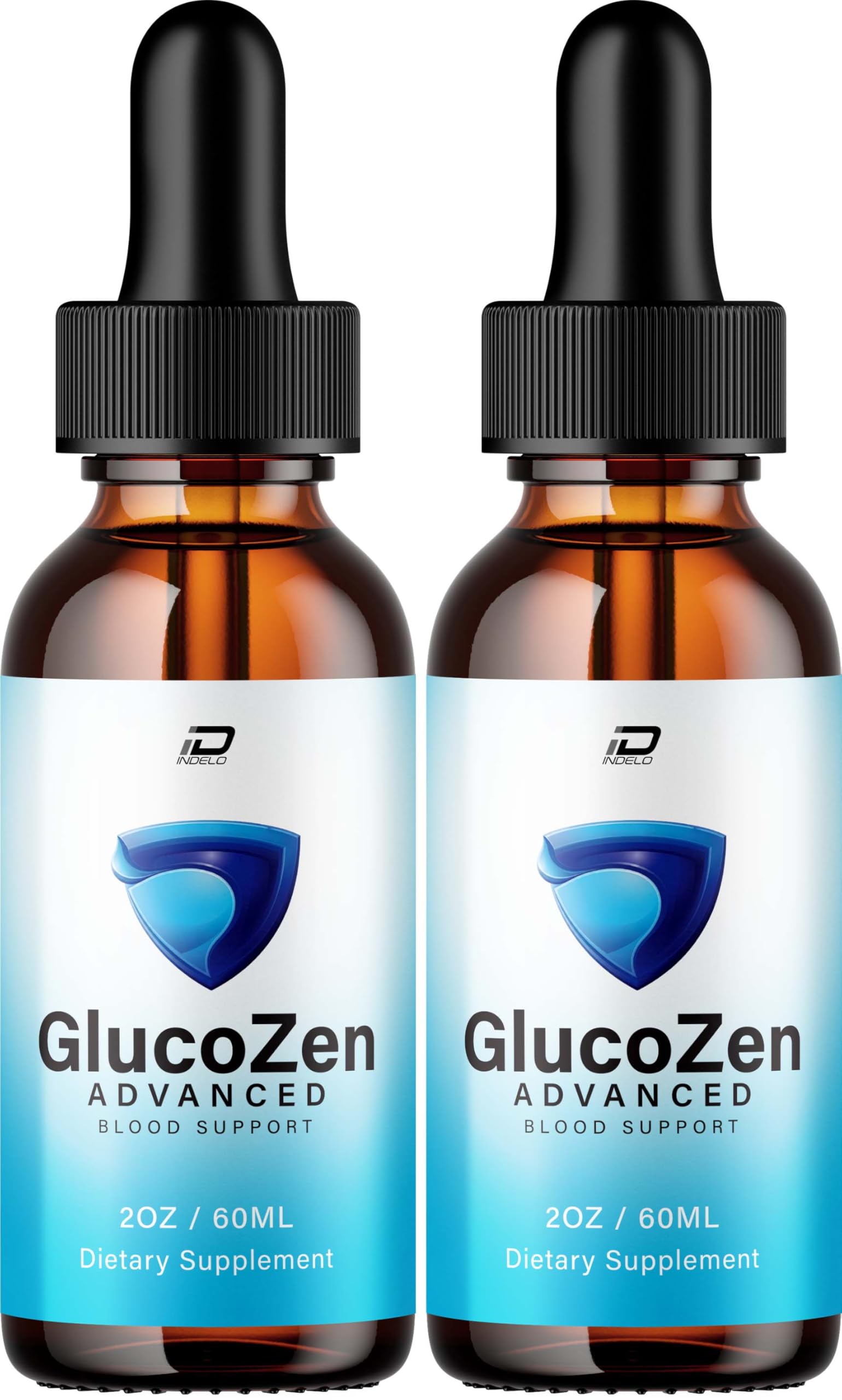 GlucoZen Advanced Formula Drops – Gluco Zen Liquid Supplement Drops Natural Ingredients, Reviews - 2 Bottles - 2 Month Supply