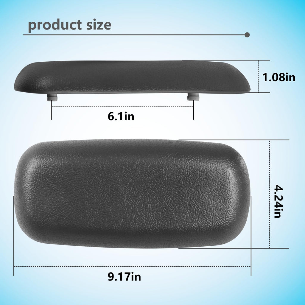 XQK 2 Pack Hot Tub Compatible with Master Spas Pillow - Generic Charcoal Grey Flat Pillow Starting in 2009 HTCP8-05-0094 / X540720 / MASX540720