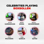 Boxbollen® Boxing Reflex Ball - Celebrity-Endorsed Home Workout Game - App-Connected Punch Counter - Hand Eye Coordination Training Ball - Christmas Gift for Boxers, All Ages - Stocking Stuffer - Red