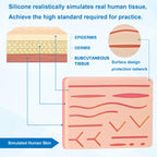 Spectabilis Suture Practice Kit,Silicone Suturing Pad with Wound Closure Trainer for Nursing,Vet and Medical School Training,Education Only.