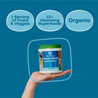 Amazing Grass Greens Blend Alkalize & Detox, Smoothie Mix, Cleanse with Super Greens & Beet Root Powder, Digestive Enzymes, Prebiotics & Probiotics, 30 Servings, 8.5 Ounce (Packaging May Vary)