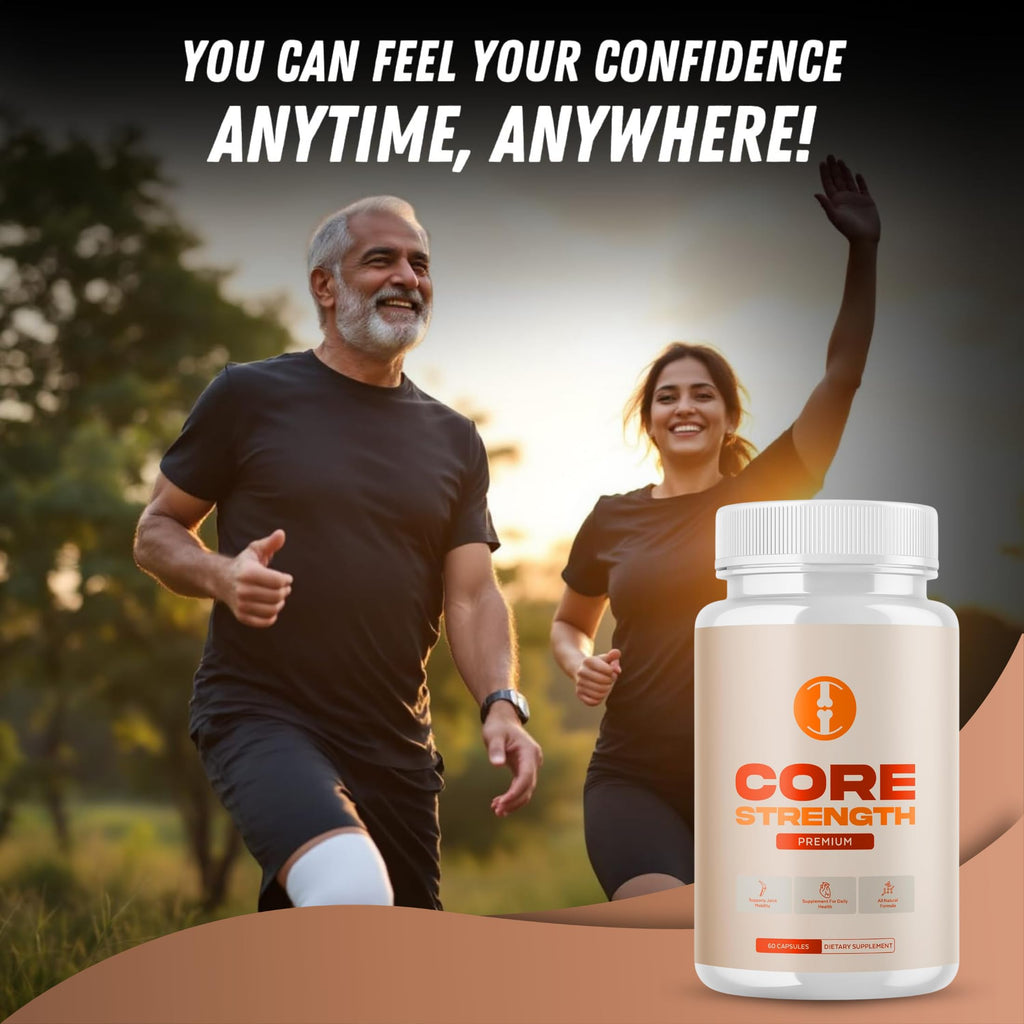 Original Core Strength Advanced Pills Capsule, Advance Premium Formula, Natural Ingredients for Overall Health & Balanced Healthy Lifestyle | 60 Capsules Each Bottle (Pack of 5)