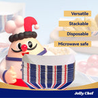 JOLLY CHEF 2lb Paper Food Trays, 250 Pack Paper Food Boats Disposable Serving Boats for Gameday,Food Holder Trays for Snacks French Fries Nachos Hot Dog Tacos BBQ Party