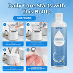 BCOM Ultrasonic Retainer Cleaner Solution & Jewelry Cleaning Liquid, 8.5 oz