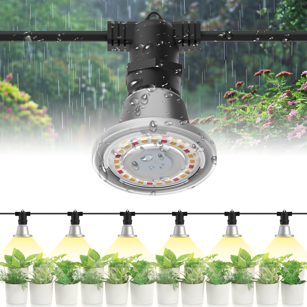 SANSI Hanging Grow Light for Indoor Outdoor Plants, 72W IP65 Waterproof