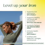MegaFood Blood Builder Iron Supplement for Women & Men - Increase Iron Levels Without Side Effects - Combats Fatigue - Vitamin B12, Folic Acid & Vitamin C - Vegan - 72 Mini Tablets (36 Servings)