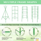 Moirsunt 66Inch Tomato Cage for Garden, 4Pack Plant Support Garden Stakes