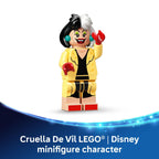 LEGO Disney Cruella De Vil’s Car Building Toy - 101 Dalmations Pretend Play Vehicle Building Set for Girls & Boys, Ages 9+ - Gift for Christmas - 43277