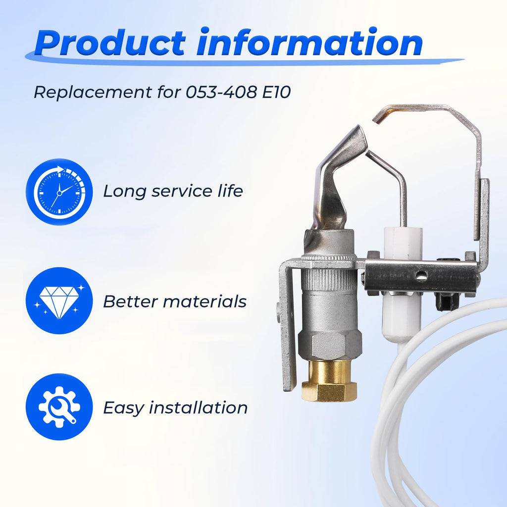 GRONGU 002003F Natural/Propane Pilot Lid Compatible with Raypak Pool Heater Propane Pilot Assembly, Pool & Spa Heater Replacement Part Fit for Raypak 106A 206A 266A 336A 405B 406A R403 RP2100 R156A