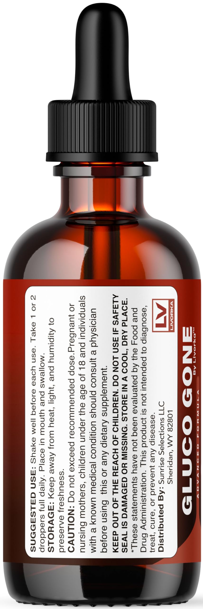 (3 Pack) GlucoGone Drops - Original Premium GlucoGone Liquid Drops All Natural Ingredients Support Advanced Formula for Overall Health & Wellness, Organic Droppers, 3 Bottles for 3 Months