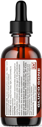 (3 Pack) GlucoGone Drops - Original Premium GlucoGone Liquid Drops All Natural Ingredients Support Advanced Formula for Overall Health & Wellness, Organic Droppers, 3 Bottles for 3 Months