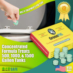 Green Pig Septic Tank Treatment Pucks – Enzyme & Bacteria-Based Treatment for Preventative Septic Maintenance, Helps Reduce Odors & Buildup, 2-Year Supply (12 Pucks)