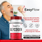 (2 Pack) Easy Flow Glycogen Support - EasyFlow Glycogen, Easy Flow, Easy Flow Glycogen Supplement, Glycogen Support Easy Flow, Easy Flow Glycogen, Glycogen Easy Flow, 120 Capsules for 2 Months